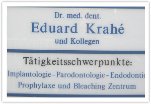 Schilderanlage fr Dr. med. dent. Eduard Krahe Lampertheim