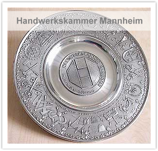 Handwerksteller fr die Handwerkskammer Mannheim
