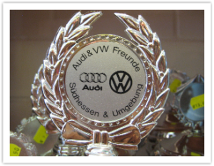 Pokal embleme fr VW & Audi Freunde Sdhessen und Umgebung